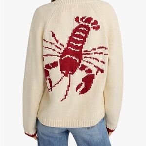Lobster Knit Cream Sweater